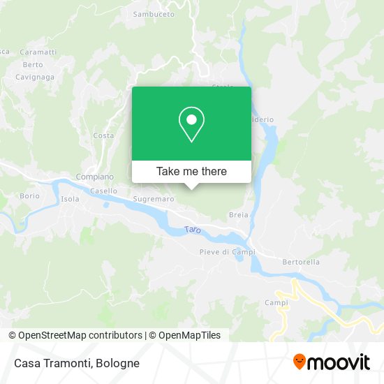 Casa Tramonti map