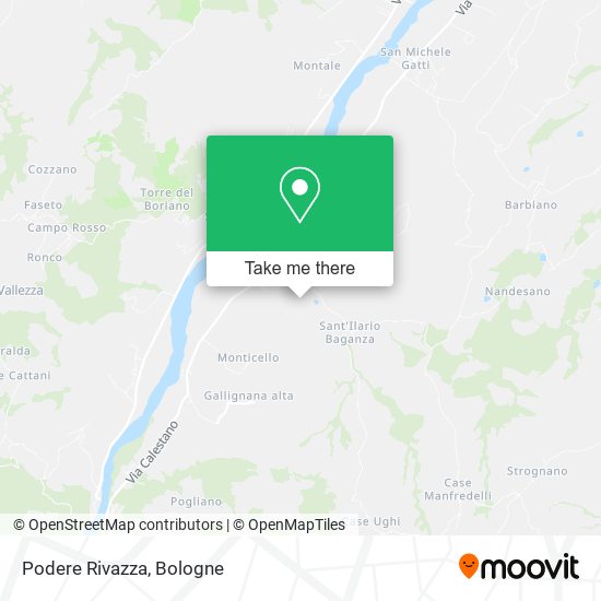Podere Rivazza map