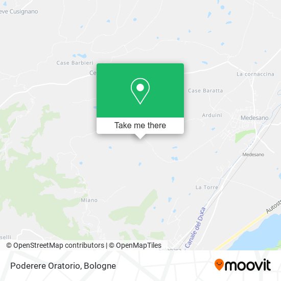 Poderere Oratorio map