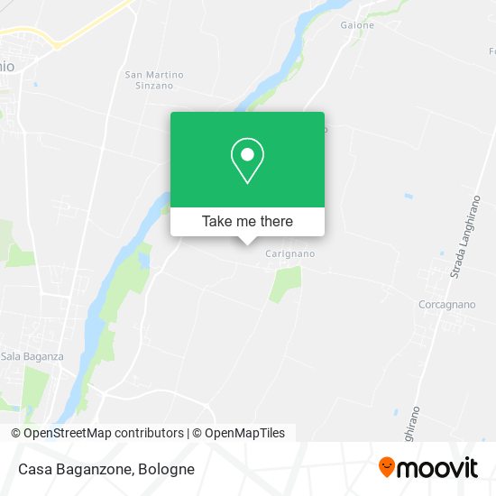 Casa Baganzone map