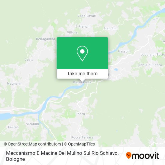 Meccanismo E Macine Del Mulino Sul Rio Schiavo map