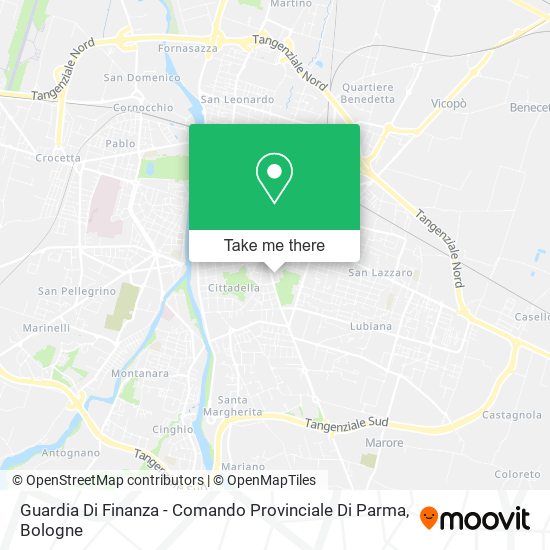 Guardia Di Finanza - Comando Provinciale Di Parma map