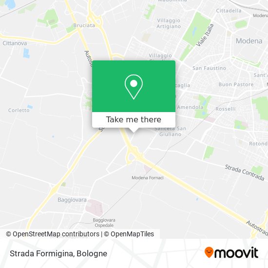 Strada Formigina map