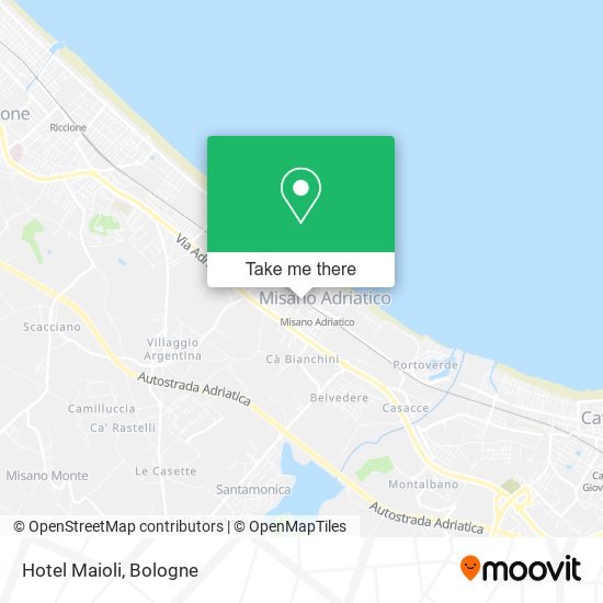 Hotel Maioli map