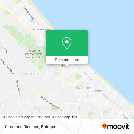Circoloco Riccione map