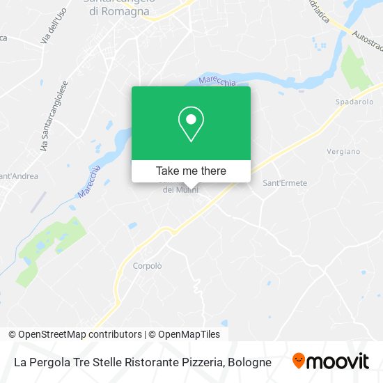 La Pergola Tre Stelle Ristorante Pizzeria map