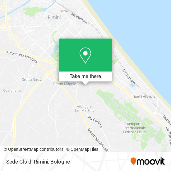 Sede Gls di Rimini map