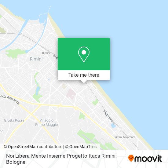 Noi Libera-Mente Insieme Progetto Itaca Rimini map