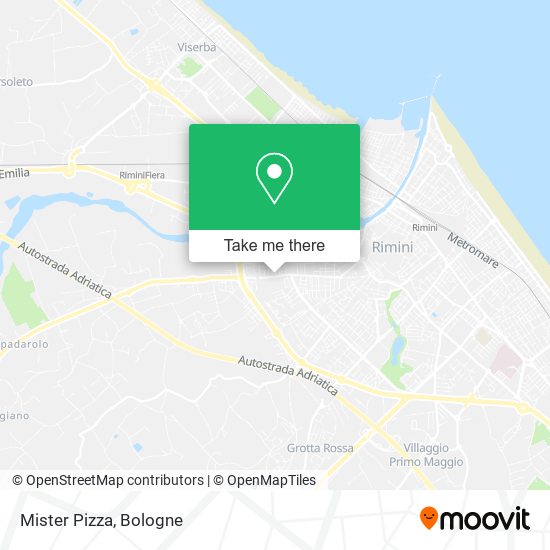 Mister Pizza map