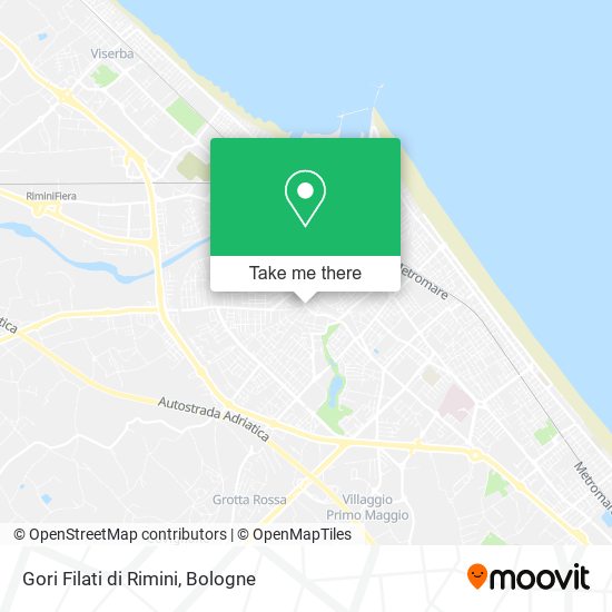Gori Filati di Rimini map