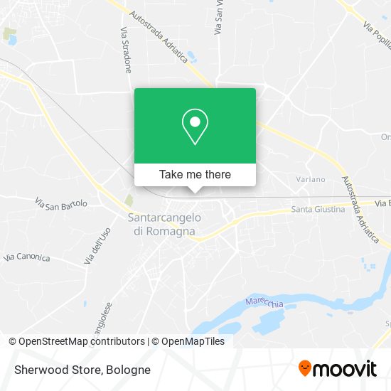Sherwood Store map