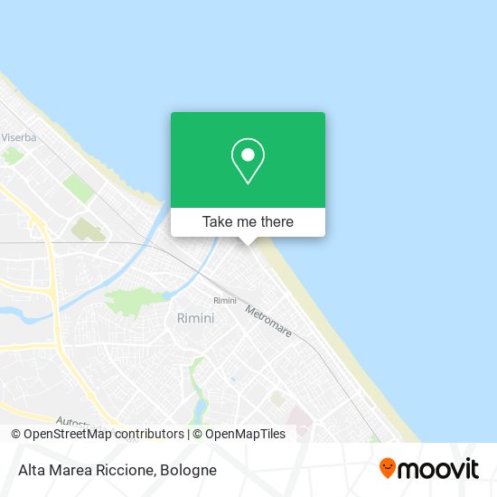 Alta Marea Riccione map
