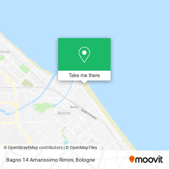 Bagno 14 Amarissimo Rimini map