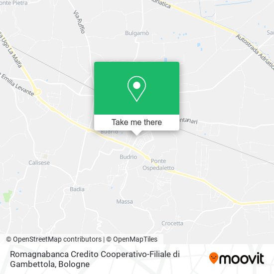 Romagnabanca Credito Cooperativo-Filiale di Gambettola map