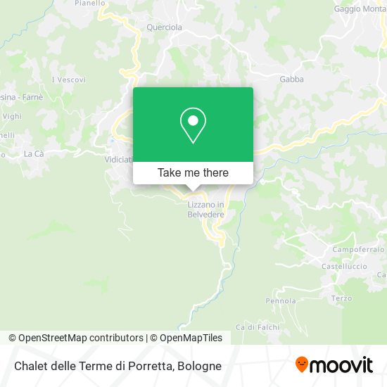 Chalet delle Terme di Porretta map