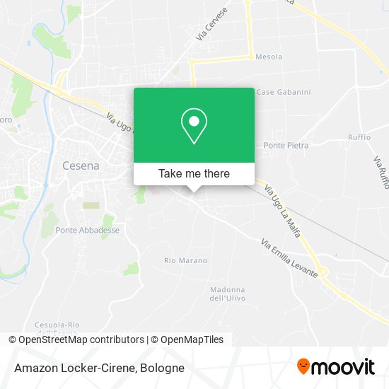 Amazon Locker-Cirene map