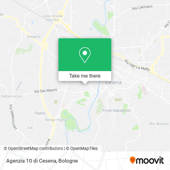 Agenzia 10 di Cesena map