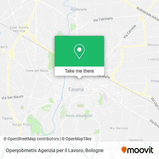 Openjobmetis Agenzia per il Lavoro map