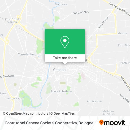Costruzioni Cesena Societa' Cooperativa map