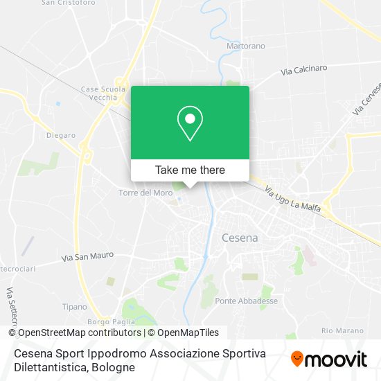 Cesena Sport Ippodromo Associazione Sportiva Dilettantistica map
