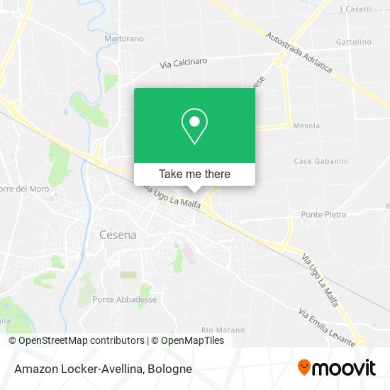 Amazon Locker-Avellina map