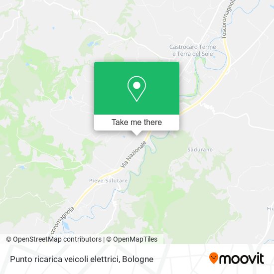 Punto ricarica veicoli elettrici map