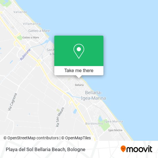 Playa del Sol Bellaria Beach map