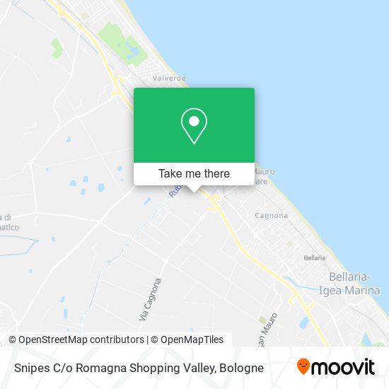 Snipes C / o Romagna Shopping Valley map