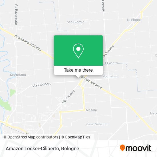 Amazon Locker-Ciliberto map