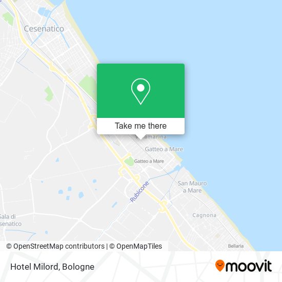Hotel Milord map