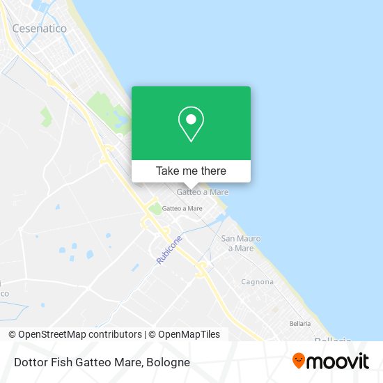 Dottor Fish Gatteo Mare map