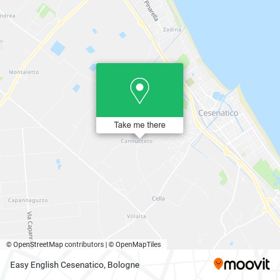 Easy English Cesenatico map
