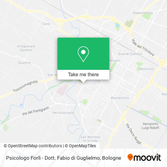 Psicologo Forlì - Dott. Fabio di Guglielmo map