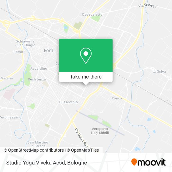 Studio Yoga Viveka Acsd map