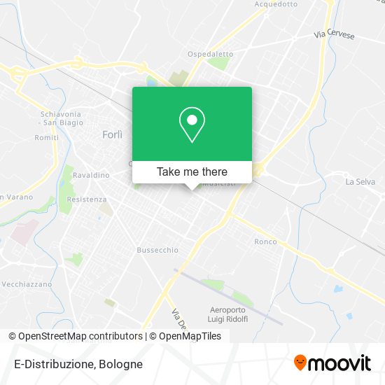 E-Distribuzione map