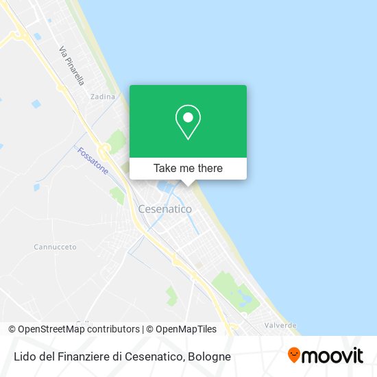 Lido del Finanziere di Cesenatico map