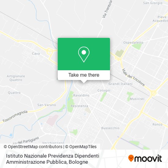 Istituto Nazionale Previdenza Dipendenti Amministrazione Pubblica map