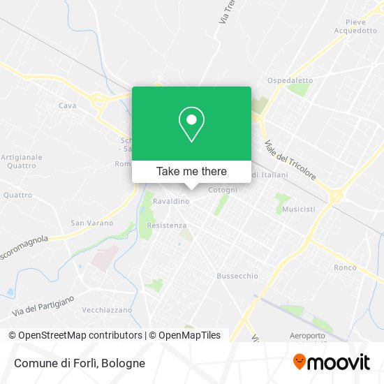 Comune di Forlì map