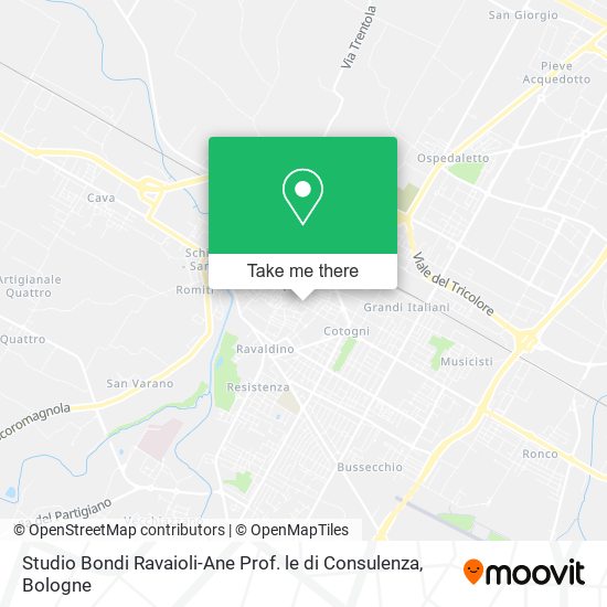 Studio Bondi Ravaioli-Ane Prof. le di Consulenza map