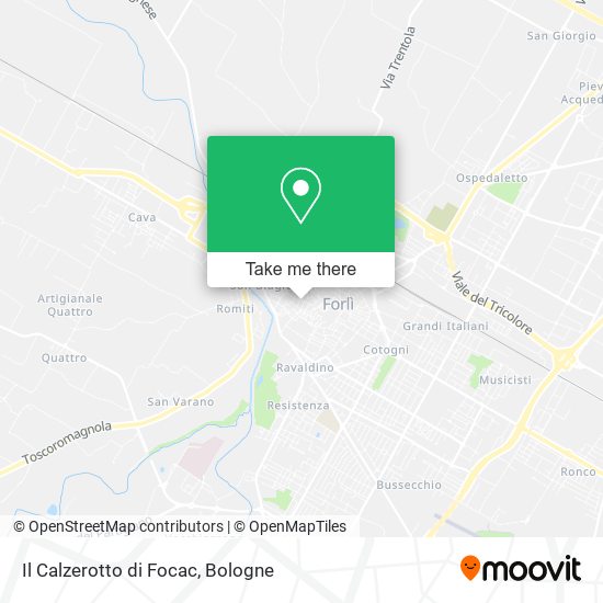 Il Calzerotto di Focac map