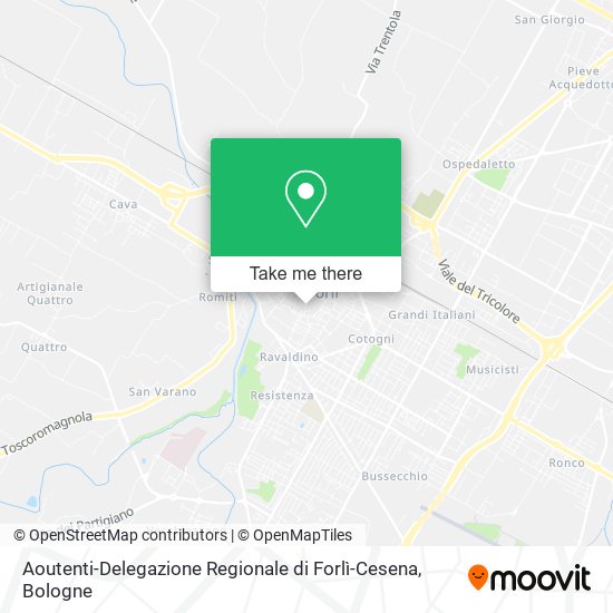 Aoutenti-Delegazione Regionale di Forlì-Cesena map