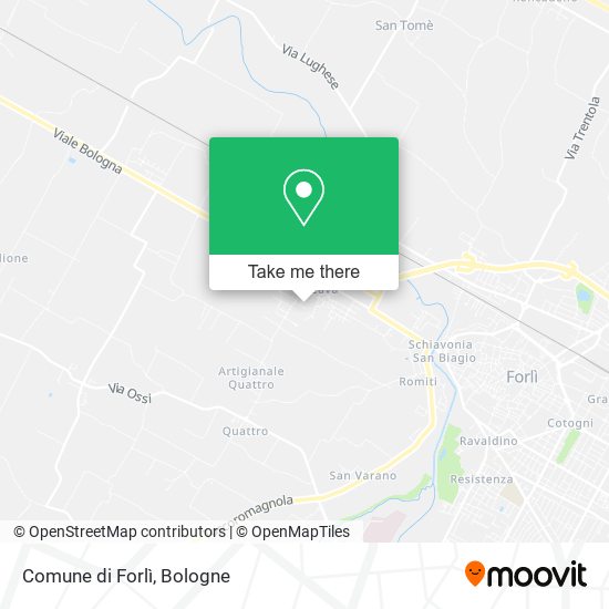 Comune di Forlì map