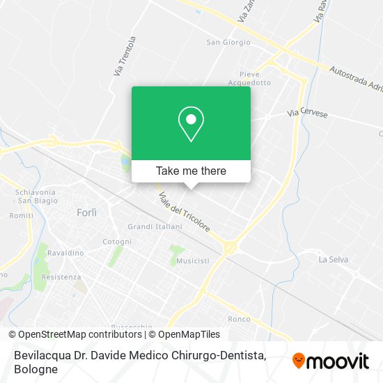 Bevilacqua Dr. Davide Medico Chirurgo-Dentista map