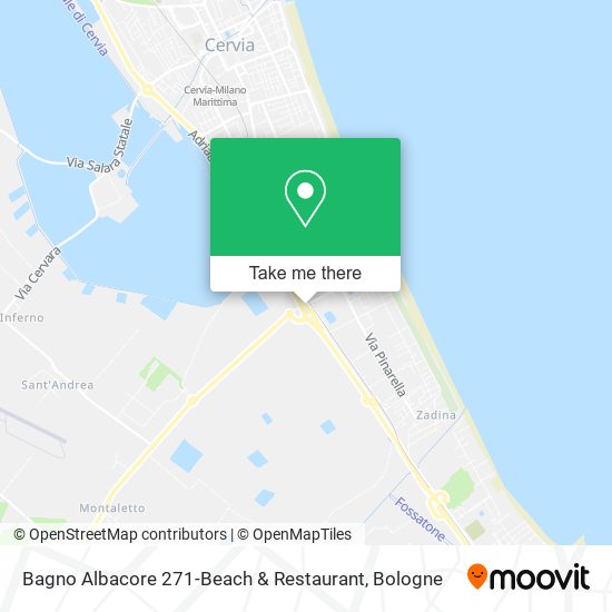 Bagno Albacore 271-Beach & Restaurant map