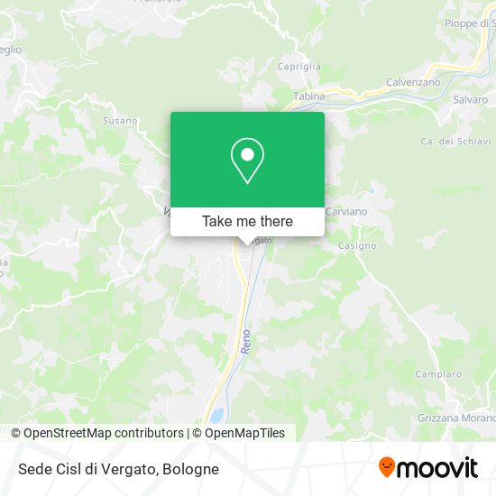 Sede Cisl di Vergato map