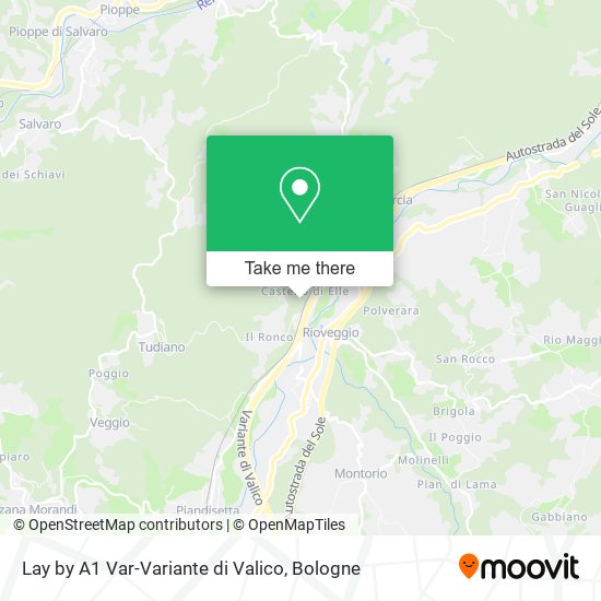 Lay by A1 Var-Variante di Valico map