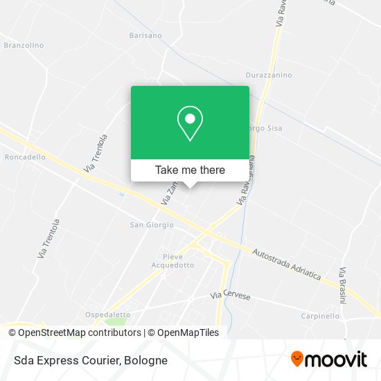 Sda Express Courier map