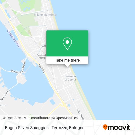 Bagno Severi Spiaggia la Terrazza map