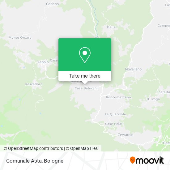 Comunale Asta map