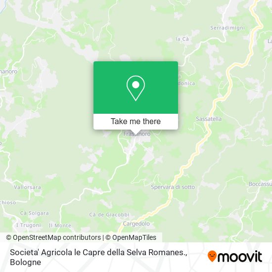 Societa' Agricola le Capre della Selva Romanes. map